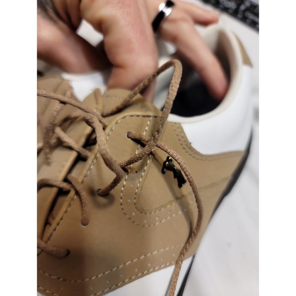 Lady Fairway Leather Tan/White Golf Cleats Shoes Size 7 Outlast temp regulation - Picture 4 of 11